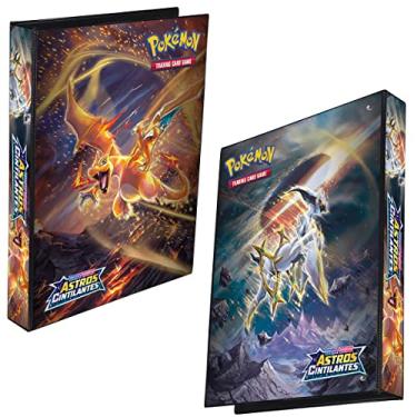 Imagem de Pasta Fichário Álbum Pokemon Espada e Escudo Astros Cintilantes Charizardi Arceus 4 Argolas Capa Dura + 10 folhas para cards cartas