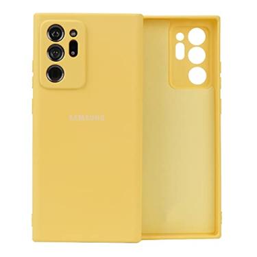 Imagem de Para Samsung Galaxy Note 20 Ultra 5G Note20 Note20 Ultra Case Proteção de Câmera Capa de Silicone Macio Escudo Protetor de Toque Sedoso, Amarelo, Para Nota 20