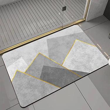 Imagem de SHENGANG Tapete de Banho Absorvente Tapete de Banho de Secagem Rápida Tapete de Entrada Antiderrapante Tapete de Piso Tapete Higiênico Carpete, 4,30x50cm