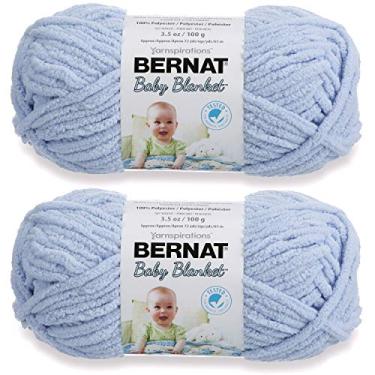 Imagem de Bernat Fio para cobertor de bebê - azul bebê 2 novelos de 100 g