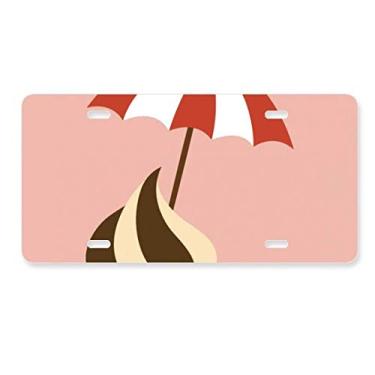 Imagem de DIYthinker Etiqueta de aço inoxidável para decoração de placa de licença de chocolate e sorvete