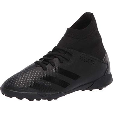 Imagem de adidas Tênis de futebol infantil Predator 20.3 Turf, Preto/cinza sólido., 16
