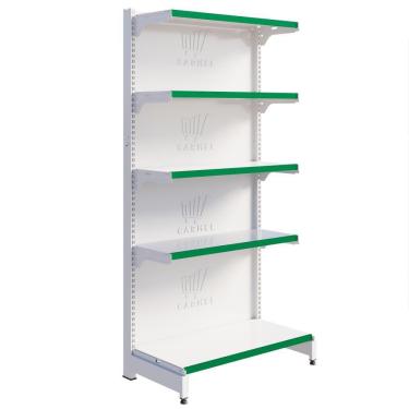 Imagem de Gôndola Fit Parede 1 Inicial 2,02m Farmácia Comercial - Amapá