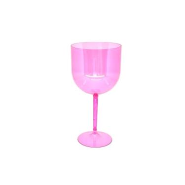 Imagem de 10 Taças De Acrílico Gin Cristal 550 Ml Festas Drinks (rosa)