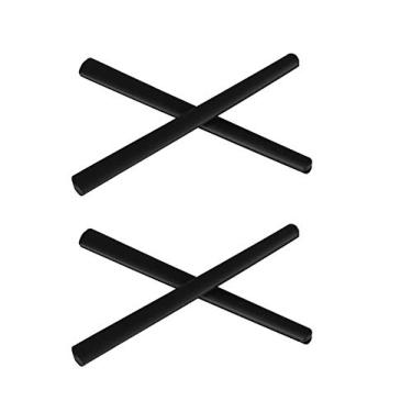 Imagem de NicelyFit Meias de substituição para óculos Oakley Metal Plate OX5038 Carbon Plate OX5079 Armação de vidro para olhos (preto - 2 pares)