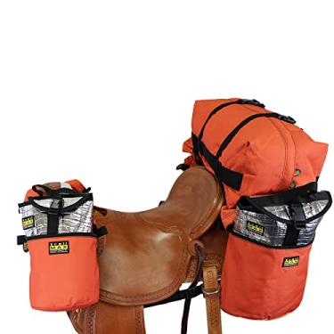 Imagem de TrailMax Sistema de alforje médio para a noite; conjunto de bolsas de chifre, bolsa de cantle e bolsas de sela; bolsas de sela isoladas para cavalos; conjunto de bolsas de sela para selas ocidentais e