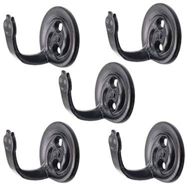 Imagem de XUEBEI Pacote com 5 porta-chaves montado na parede, decoração náutica, ganchos de polvo, ganchos de toalha resistentes decorativos para pátio, quintal, cerca, piscina, banheiro, sala de estar (gancho