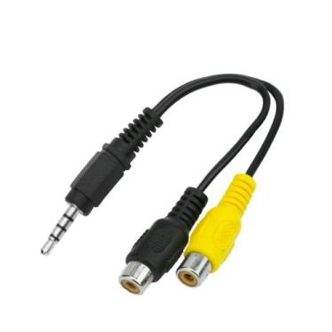 Imagem de Cabo Adaptador De Áudio P3 Cabo P2 Stereo Para 2 Rca Fêmea - PIX