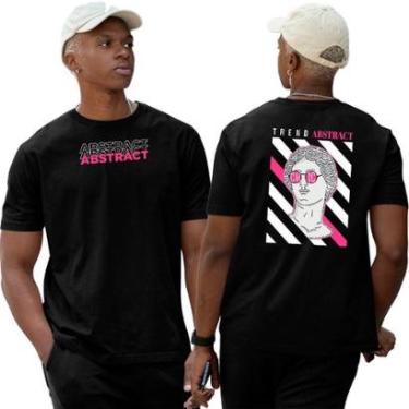 Imagem de Camiseta Algodão Basica‎ Abstract Statue Chic Trend-Unissex