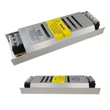 Imagem de Fonte Chaveada Driver Slim 12V 5A Camera CFTV Perfil Fita de Led Bivol