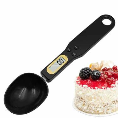 Imagem de Colher Balança Digital Medidora Lcd Dosador Tempero Comida Grao Cozinh