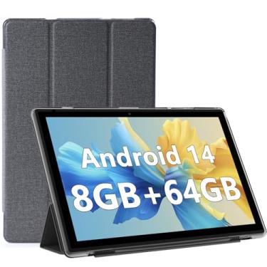 Imagem de COOPERS YQ10S - Tablet Android 14 de 10 Polegadas Preto, 8GB RAM + 64GB ROM (Expandível até 1TB), Processador Quad-Core 1.8GHz, Tela IPS HD 1280x800, Câmera 8MP