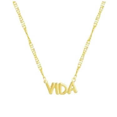 Imagem de Colares Colar Gargantilha Feminino/ Masculino Pingente Cruz Fé Vida Pé