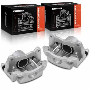 Imagem de A-Premium Conjunto de pinças de freio a disco com suporte compatível com Toyota Corolla Matrix Pontiac Vibe 2003-2008 dianteiro esquerdo e direito 2-PC