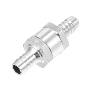 Imagem de Hihaha Válvula de retenção de linha de combustível/válvula de retenção unidirecional interna sem retorno combustível gasolina diesel para sistemas de combustível/liga de alumínio durável 3/20.3 cm 10