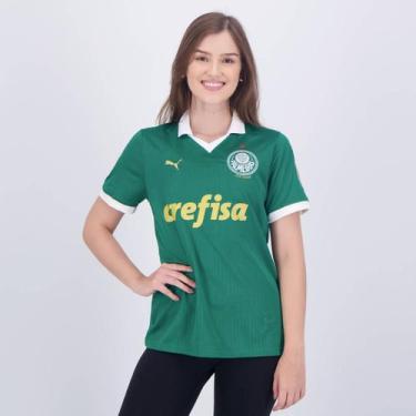 Imagem de Camisa Puma Palmeiras I 2024 Feminina Patch Libertadores, GG
