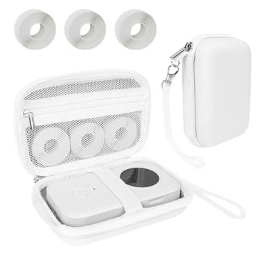 Imagem de Teyomi Capa compatível com Phomemo D30 D35, para NELKO P21, para NIIMBOT D110, para JADENS D110 Label Maker com fita adesiva de 3 rolos (papel de etiqueta 1/5.1 cm x 1 1/5.1 cm (12 mm x 40 mm) - Bolsa