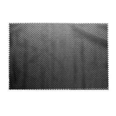 Imagem de Lugar Americano Preto PVC Antiderrapante Flex Sousplat Retangular 45x3