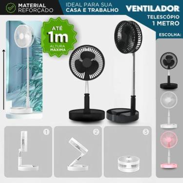 Imagem de Ventilador Telescópio Portátil 1 Metro  Dobrável, Recarregável USB, Si