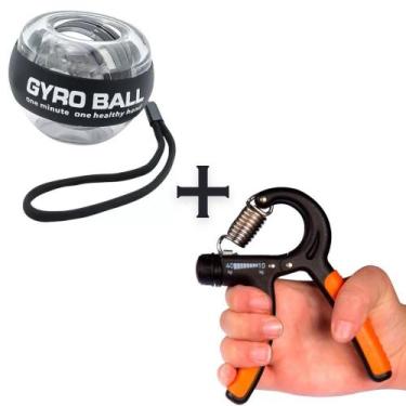 Imagem de Hand Grip Strength Trainer + Power Ball Powerball Fitness - hOME E mOR