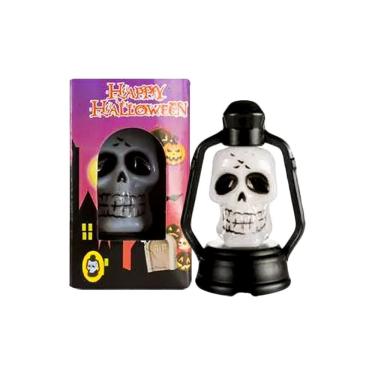 Imagem de Luminária Lampião De Caveira Halloween Com Luz