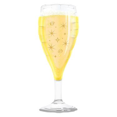 Imagem de Balão Metalizado Taça Champanhe Dourado - 39 Polegadas