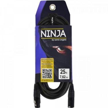 Imagem de Cabo Xlr Macho X Xlr Fêmea 7,62m Ninja Lw B Santo Angelo