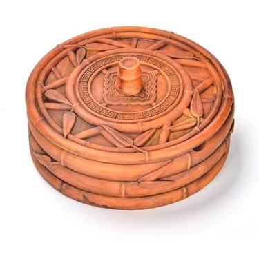 Imagem de Cinzeiro Decorativo Cinzeiro De Cigarro, Cinzeiro De Resina À Prova Com Tampa E Forro, Bandeja De Cinzas De Mesa Para Decoração De Escritório Doméstico Cinzeiro Interior(B)