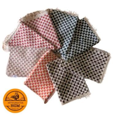 Imagem de kit 6 tapetes capachos tapete algodão casa sala cozinha banheiro quart