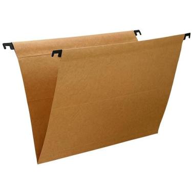 Imagem de Pasta Suspensa Semi Kraft 150 Gm Tipo Arquivo Caixa 10 Unid. - Polycar