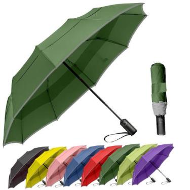Imagem de Guarda-chuva de viagem MRTLLOA à prova de vento ventilado à prova de v