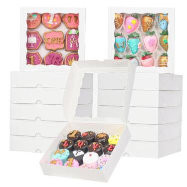 Imagem de Caixas de embalagem TEMLQPACK para bolos, morangos, trufas