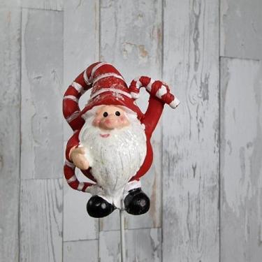 Imagem de Espeto/pick Papai Noel Resina 7cm - TOK DA CASA
