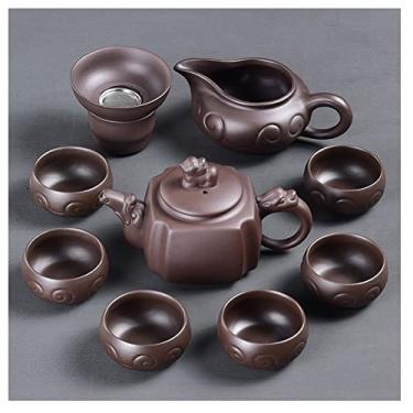 Imagem de Conjunto de chá, conjunto de bule de chá chinês conjunto de bule de chá gongfu conjunto de bule de chá de cerâmica gongfutea conjunto de xícaras de chá conjunto de chá de serviço de chávenas presente