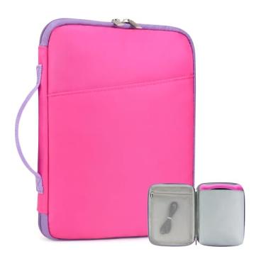 Imagem de Bolsa de transporte para LeapPad Academy Kids Learning Tablet, compatível com Leapfrog LeapPad Ultimate Tablet (Rosa/Roxo)