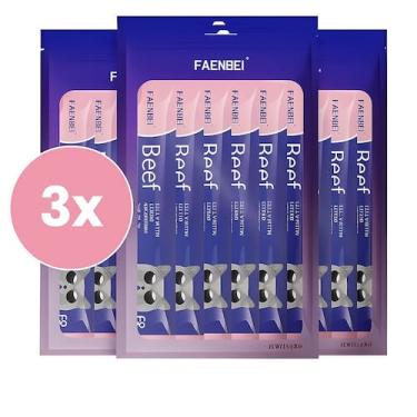 Imagem de Petisco Cremoso para Gatos Carne  18 Bisnagas 15g  Xup Xup / Patezinho