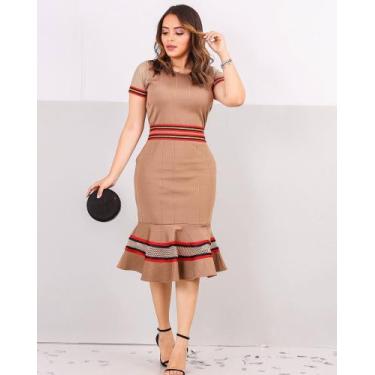 Imagem de Vestido nude mid - FE EM AÇÃO, 36 AO 56