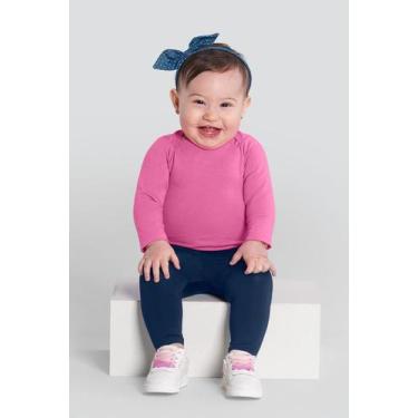 Imagem de Calça legging bebê unissex térmica leve Brandili Baby-Azul, M, Azul