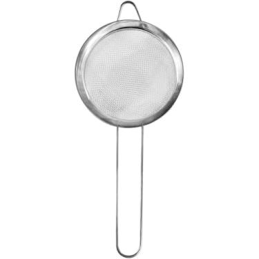 Imagem de Peneira de Cozinha em Aço Inox, 8cm de Diâmetro, 19cm de Altura, Malha Fina