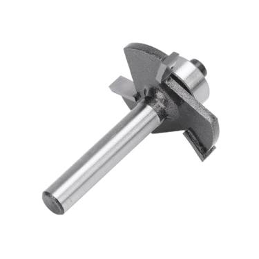 Imagem de Garosa Broca de Roteador Em Forma de T, Haste de 1/4 de Polegada, 3 Dentes, Rolamento de Esferas, Broca de Corte para Madeira Compensada Com de Corte de 5/32, Compatível Com Roteadores Portáteis ou