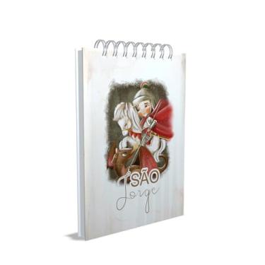 Imagem de Bloco de Anotações Católico, São Jorge, Capa 01