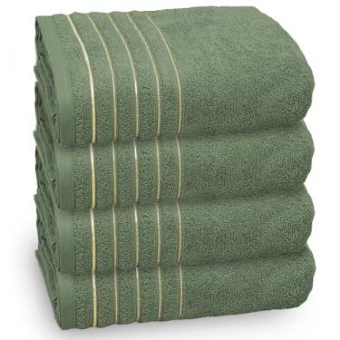 Imagem de Kit 4 Toalha de Banho Golden, 100% Algodão Premium, 78x150cm, Banhão, 