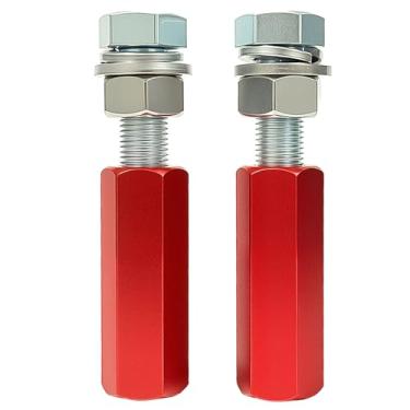 Imagem de BIGLKNM Suporte de mastro de bandeira de 1/10.2 cm compatível com motocicleta ATV UTV Dirt Bike; 2 peças de suporte vermelho para mastro de bandeira de liberação rápida