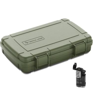 Imagem de Arctic Loon Umidor de charuto de viagem, kit (Moss Ridge, Core-5)