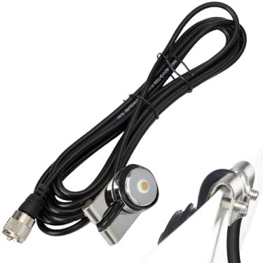 Imagem de HYS Suporte de antena TCJ-N2 Trunk NMO com cabo coaxial RG-58 com conector PL-259 (UHF-macho) para antena NMO HF/VHF/UHF