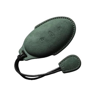 Imagem de Luxo macio camurça caso chave do carro escudo compatível com subindo r7 f7 er6 pro versão preto verde saco à prova de choque acessórios fashoin(Green-2)