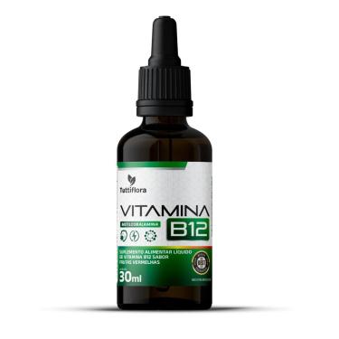 Imagem de Vitamina B12 (Metilcobalamina) Sabor Frutas Vermelhas 30ml Tuttiflora-Unissex