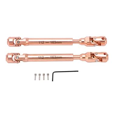 Imagem de Ainoli 2 unidades RC eixo de transmissão universal escala 1/10 eixo de transmissão de carro RC para reparo de atualização de modelo de controle remoto (120mm)