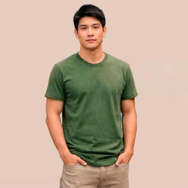 Imagem de Camiseta Masculina Básica Lisa l Malha Confortável Dia A Dia - Algodão