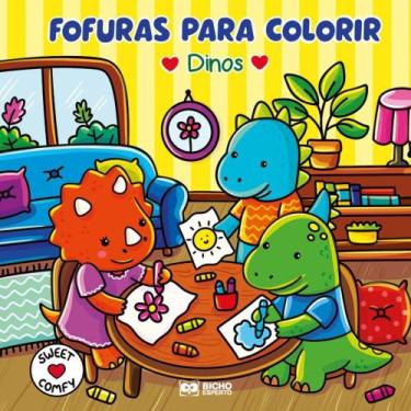 Imagem de Livro de Colorir Fofuras Dinos Espiral 40 Páginas - Bicho Esperto
